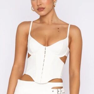 Matter Of Time Bustier White